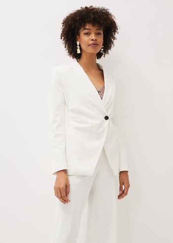 Phase Eight Solange Jackets White USA | 1935086-PK